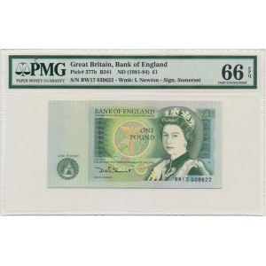 Spojené kráľovstvo, 1 GBP (1981-84) - PMG 66 EPQ