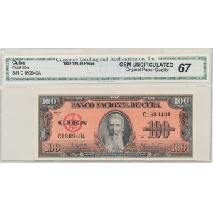 Kuba, 100 peso 1959 - CGA 67