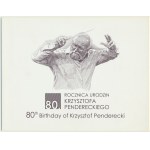 PWPW, 80th anniversary of Krzysztof Penderecki's birth (2013) - KP -.
