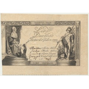 Italy, Italian States, Regie Finanze Torino, 200 Lire 1799