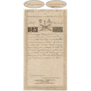 25 zl. 1794 - B - sekundární signatury a rám - CURRENCY