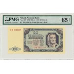 20 złotych 1948 - GW - PMG 65 EPQ - papier prążkowany