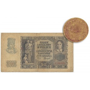 20 zloty 1940 - F - Stamp from the Warsaw Uprising