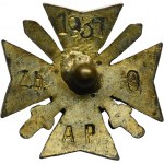 Badge of the Association of Former Volunteers of the Polish Army with a miniature with a different number