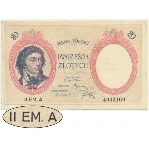 20 gold 1924 - II EM.A -.