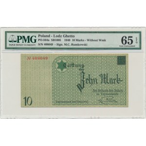 10 známok 1940 - č. 1 bez vodoznaku - PMG 65 EPQ