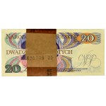 Paczka bankowa 20 złotych 1982 - AP - (100 szt.)
