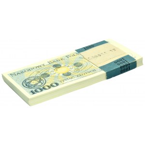 Bank parcel 1,000 zlotys 1982 - KK - (100 pieces).