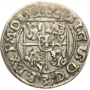 Sigismund III Vasa, 3 Polker Bromberg 1616 - RARE, Sas coat of arms