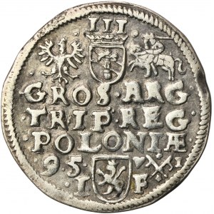 Sigismund III Vasa, 3 Groschen Posen 1595