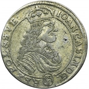 John II Casimir, 1/4 Thaler Bromberg 1668 TLB - RARE