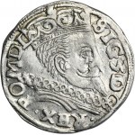 Zikmund III Vasa, Trojak Lublin 1597 - RARE, Reysnerův monogram ve štítu
