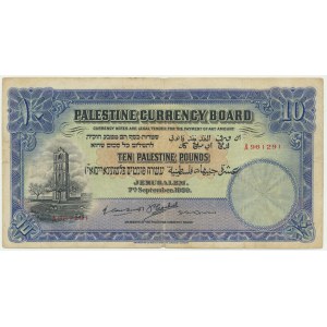 Palestine, 10 Pounds 1939 - RARE