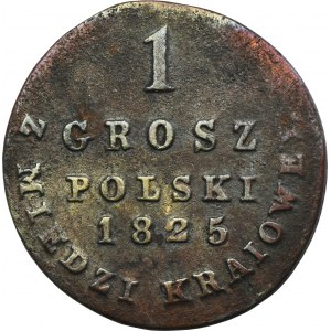Poľské kráľovstvo, 1 poľský groš z KRAINE 1825 IB