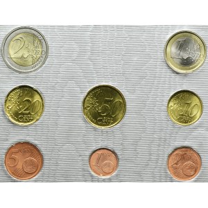 Set, Vatican, Vintage set of euro coins 2006 (8 pcs.)