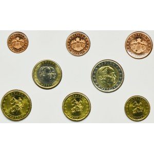 Set, Monaco, Vintage set of euro coins 2001 (8 pcs.) - RARE