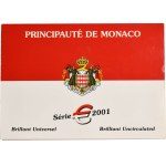 Set, Monaco, Vintage set of euro coins 2001 (8 pcs.) - RARE