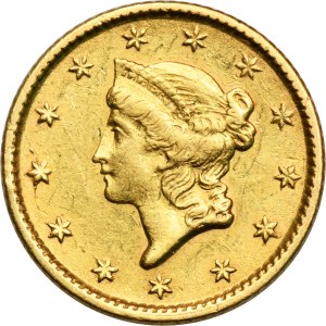 USA, 1 dolár Philadelphia 1853 - Hlava slobody