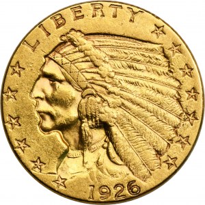 USA, 2 1/2 Dollar Philadelphia 1926 - Indian Head