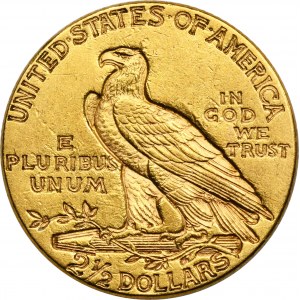 USA, 2 1/2 dolára Philadelphia 1926 - Indiánska hlava