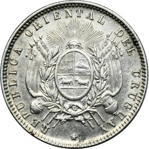 Uruguaj, 20 Centésimos Santiago 1893 S