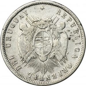 Uruguay, 50 Centésimos Paris 1877 A