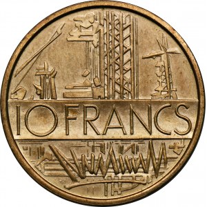 France, V Republic, 10 Francs Pessac 1974 - PIEFORT - RARE
