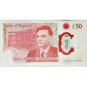 Great Britain, 50 Pounds 2021 - Polymer