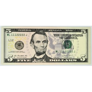 USA, 5 Dollars 2013 - San Francisco - Rios & Lew -