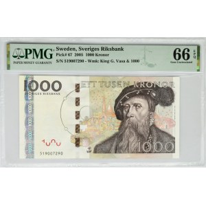 Sweden, 1.000 Kronor 2005 - PMG 66 EPQ