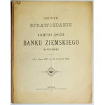 Report of the Land Bank of Poznań 1893-94 - RZADKINS