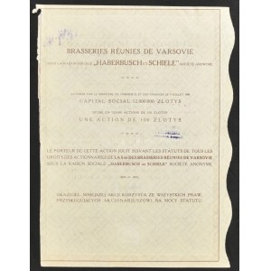 Zjednoczone Browary Warszawskie p.f. Haberbusch i Schiele, 100 zł, Emisja 2