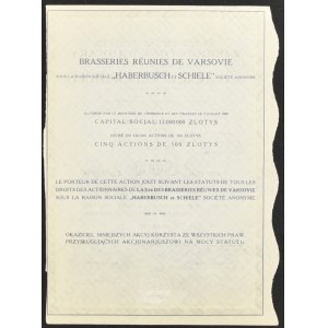 Spojené varšavské pivovary p.f. Haberbusch a Schiele, 500 zl, číslo 2