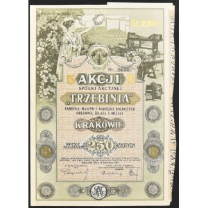 Trzebinia S.A. Fabryka Maszyn i Narzędzi Rolniczych Odlewnia Żelaza i Metali, 5 x 50 zł 1924