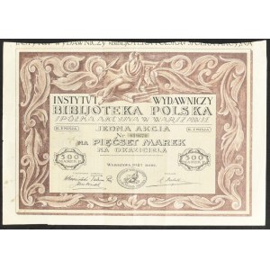 Instytut Wydawniczy Bibljoteka Polska S.A., 500 marek 1921, Emisja II