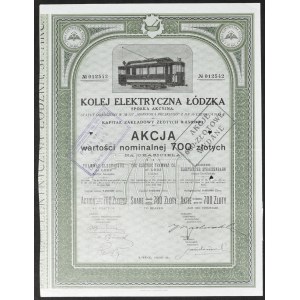 Kolej Elektryczna Łódzka S.A., 700 zł 1926