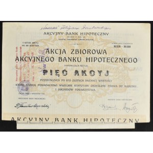Akcyjny Bank Hipoteczny, 5 x 100 zł 1926