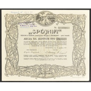 Spójnia Spoločnosť pre šľachtenie osiva, 100 zl 1927