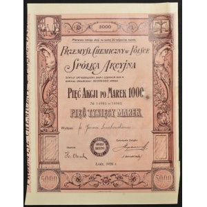 Przemysł Chemiczny w Polsce S.A., 5 x 1.000 marek 1920, Emisja I