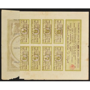 Flax in Torun Joint Stock Society, 1,000 mkp, Issue I