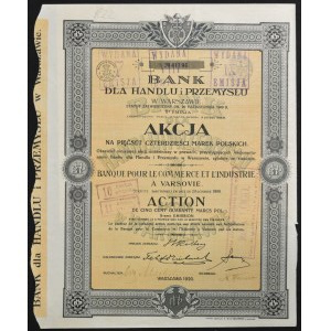 Bank dla Handlu i Przemysłu, 540 mkp 1920, Emisja V