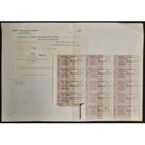 Indonésie/Nizozemsko, Nieuw Tjisalak - Cultur Maatschappij, akce 20 guldenů, Haag 1927
