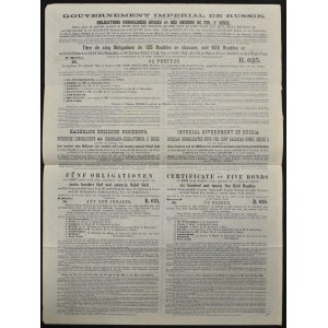 Rusko, 4% konsolidovaný železničný dlhopis, 625 rubľov, séria 2, 1889
