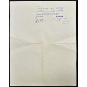 Smlouva o převodu cenných papírů - Rotterdam 1963