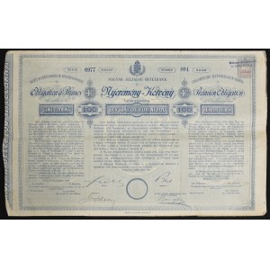 Maďarsko, Ungarische Hypotheken Bank, 4% prémiový dluhopis 1884, 100 guldenů