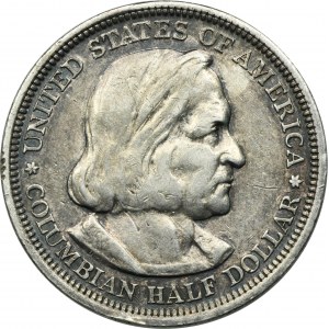 USA, 1/2 dolára Philadelphia 1893 - Kolumbijská výstava v Chicagu
