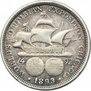 USA, 1/2 dolára Philadelphia 1893 - Kolumbijská výstava v Chicagu
