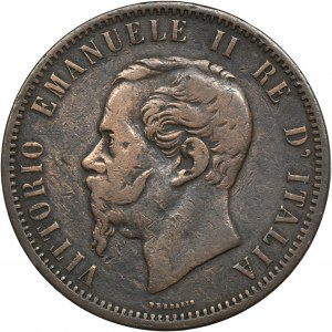 Włochy, Wiktor Emanuel II, 10 Centesimi Mediolan 1862 M