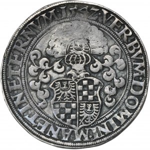 Silesia, Duchy of Liegnitz-Brieg-Wohlau, Friedrich II, Thaler Liegnitz 1542 - RARE