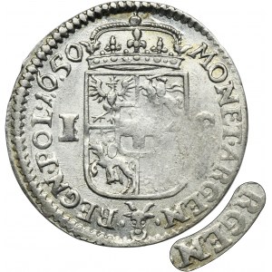 John II Casimir, 1/4 Thaler Fraustadt 1650 - RARE, ILLUSTRATED, ex. Pączkowski